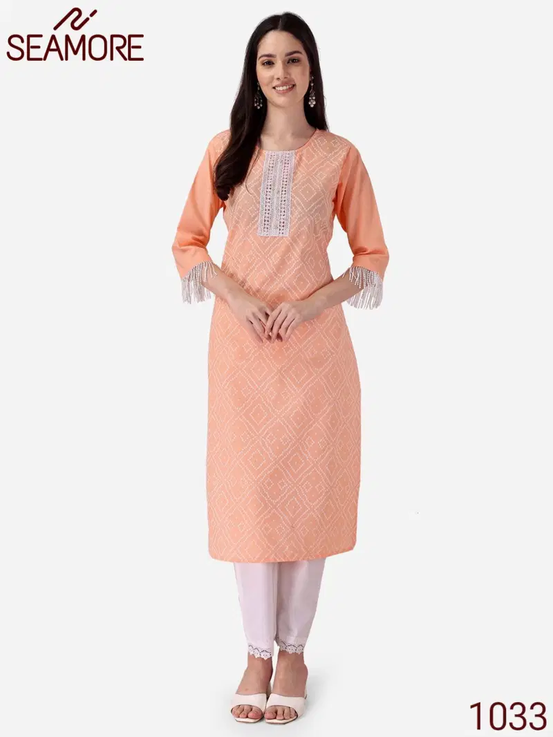 Deepkalaa By Seamore Cotton printed Kurti With Bottom Wholesale Market In Surat